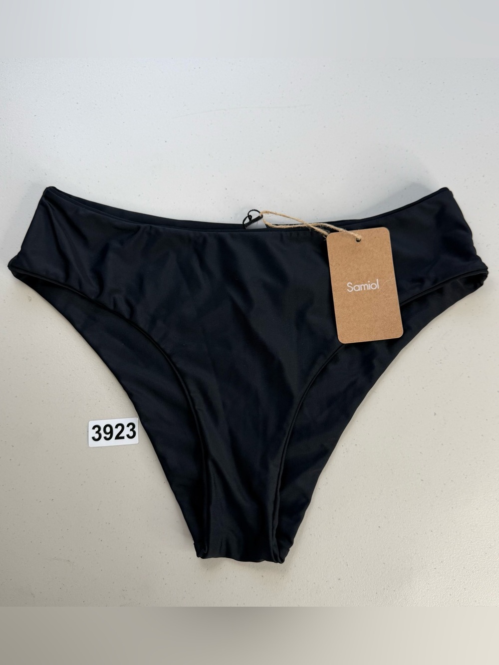 Samiol Bikini Bottom Black Medium New Swimwear